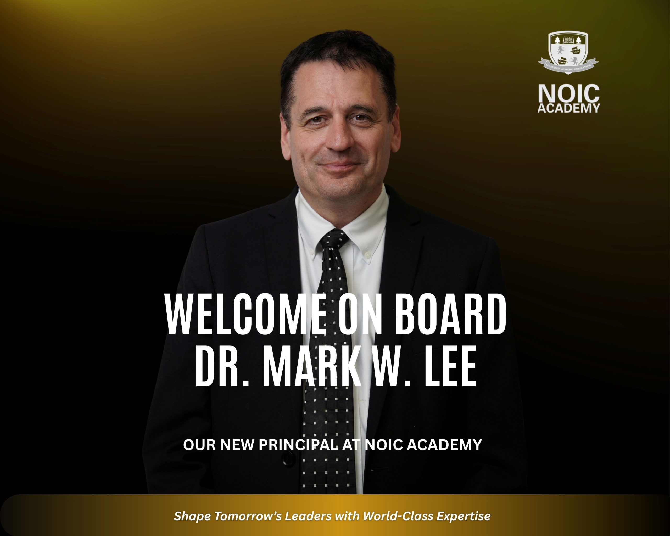 Meet Our New Principal — Dr. Mark W. Lee